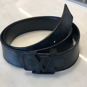 Louis Vuitton Black Initials Belt